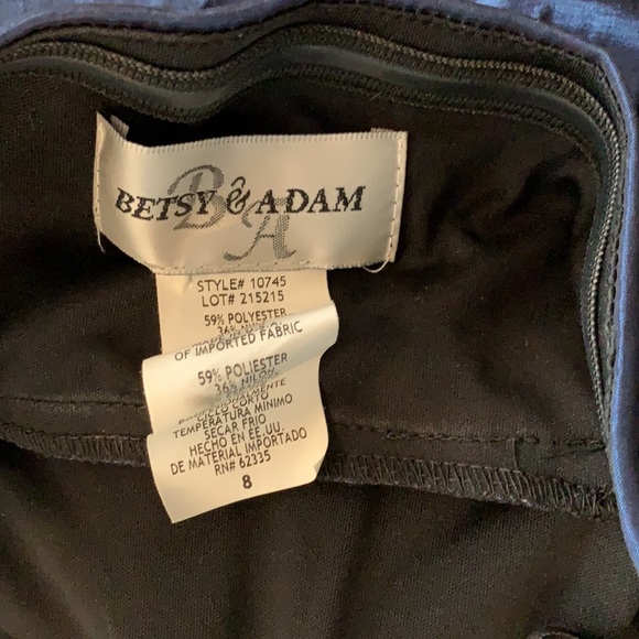 Ruched Navy Cocktail Dress with Rhinestones - Picture 3 of 4